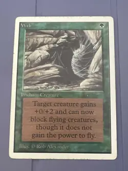 Magic the Gathering MTG Unlimited Web LP (Beta Bob) - Image 1