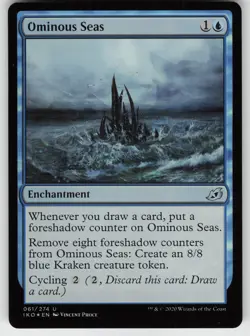 MTG Ikoria: Lair of Behemoths #61 Ominous Seas FOIL Lightly played tcg - Image 1