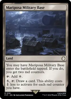 Mariposa Military Base #151 R Fallout Commander MTG MAGIC LAND O25 - Image 1