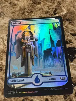 ISLAND #275 Magic MTG Streets of New Capenna Full Art Foil - Image 1