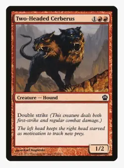 Two-Headed Cerberus | Theros THS | MTG | Double Strike | Hound | LP - Image 1