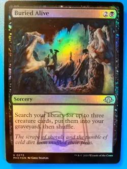 MTG 1x FOIL Buried Alive # 273 Modern Horizons 3 Magic the Gathering Card x1 NM - Image 1