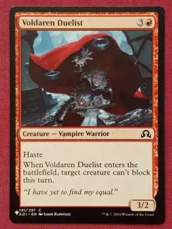Magic The Gathering MYSTERY BOOSTER MB1 VOLDAREN DUELIST red card MTG - Image 1