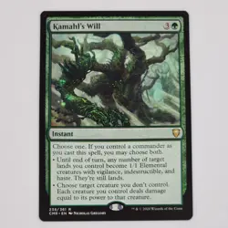 Kamahl's Will #238 (NM) Commander Legends CMR Magic MTG Card Green Instant - Image 1