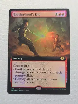 Brotherhood's End (Extended Art) (FOIL) Phrexia: All Will Be One - MTG - LP - Image 1