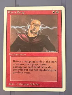 Magic the Gathering MTG Unlimited Power Surge NM- (Beta Bob) - Image 1