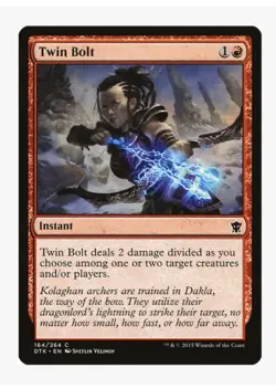 Twin Bolt | Dragons of Tarkir DTK | MTG Magic | Instant | Target | LP - Image 1