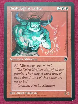 Magic The Gathering HOMELANDS ANABA SPIRIT CRAFTER red card MTG - Image 1