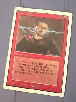 Magic the Gathering MTG Unlimited Power Surge NM (Beta Bob) - Image 1