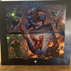 MTG Marvel Spider-Man Scene FOIL Borderless NM 6 Card Set SPE Venom Green Goblin - Image 3