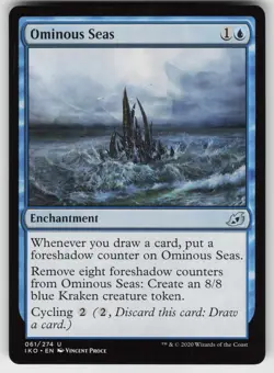MTG Ikoria: Lair of Behemoths #61 Ominous Seas Lightly played tcg - Image 1