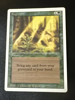 Regrowth Mtg X1 Revised 3rd Edition Ex Cond See Pics English - Image 1