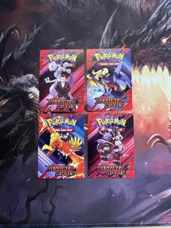Destined Rivals Pokemon Build & Battle Prerelease Pack Art Trainer Tip Cards SET - Image 3