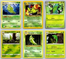 (6) Metapod Pokemon Card Lot WotC Neo DPBP Reverse Holo English TCG Collection - Image 1