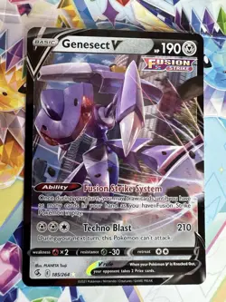 Pokemon Card TCG Genesect V Fusion Strike 185/264 Holo Ultra Rare - Image 1