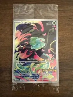 Pokemon Card Bulbasaur 133/132 Mega Evolution Stamped Promo Sealed - Image 1