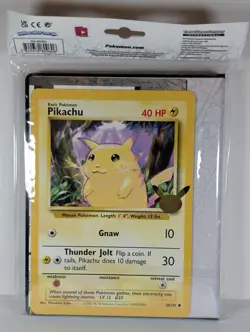 Pokemon 25th Anniversary First Partner Collector's Binder SEALED w/Pikachu - Image 2