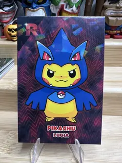 Pikachu Poncho Lugia Cracked Ice Holo - Team Rocket Card Database - Pokemon - Image 1