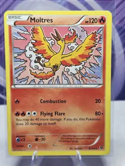 Moltres Regular 9/124 XY Fates Collide 2016 Pokemon TCG - Image 1