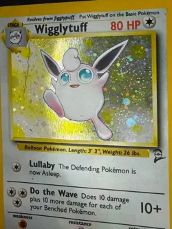Wigglytuff 19/130 Base Set 2 - Holo Rare Vintage English DMG Pokemon TCG - Image 3