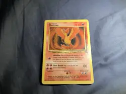 Moltres 12/62 Fossil Unlimited Edition non Holo Rare Pokemon TCG LP - Image 1