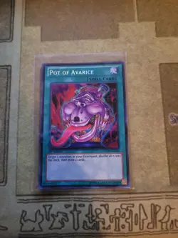 YUGIOH POT OF AVARICE LCJW-EN290 SECRET 1ST ED NM - Image 1