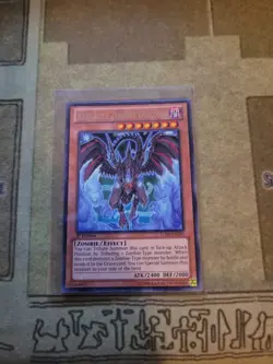 YUGIOH RED-EYES ZOMBIE DRAGON LCJW-EN206 RARE 1ST ED NM - Image 1
