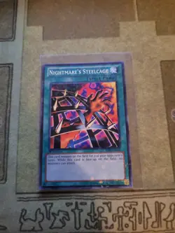 YUGIOH NIGHTMARES STEELCAGE BP02-EN148 MOSAIC RARE 1ST ED NM - Image 1