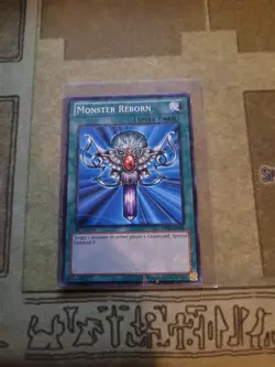 YUGIOH MONSTER REBORN BP02-EN128 MOSAIC RARE 1ST ED NM - Image 1