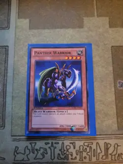 YUGIOH PANTHER WARRIOR LCJW-EN043 COMMON 1ST ED VLP SHORT PRINT - Image 1
