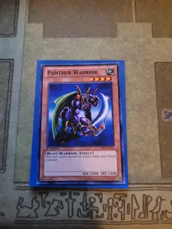 YUGIOH PANTHER WARRIOR LCJW-EN043 COMMON 1ST ED VLP SHORT PRINT - Image 2