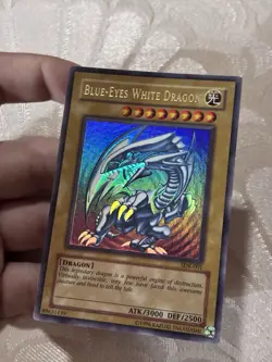 Yugioh Blue-Eyes White Dragon SDK-001 Ultra Rare ORIGINAL PRINT NM - Image 5