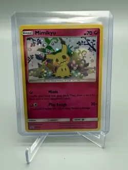 Mimikyu Promo SM163 Team Up Blister Pokemon Card Sun & Moon Holo Nice! - Image 1
