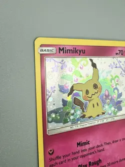 Mimikyu Promo SM163 Team Up Blister Pokemon Card Sun & Moon Holo Nice! - Image 3
