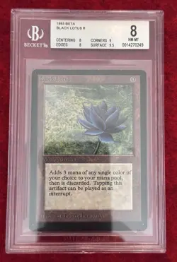 BLACK LOTUS - BETA - MTG - BGS 8 - QUAD++ GEM of a Card w/ Wonderful Shine. - Image 1