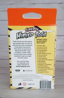 My Hero Academia Collectible Card Game Series 6 Clash Deck HIMIKO TOGA - Sealed - Image 2