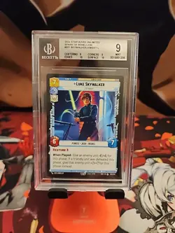 BGS 9 Star Wars Unlimited Luke Skywalker Jedi Knight Legendary Card SOR 051 - Image 1