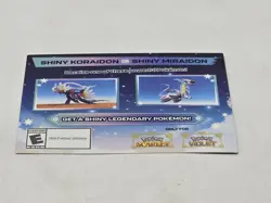 Shiny Miraidon Koraidon Code GameStop Pokemon - Physical PROMO Card- Unused Code - Image 5