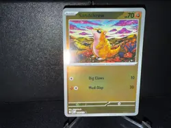 Sandshrew 068 2025 Pokemon Mega Evolution Reverse Holo Card NM+ - Image 1