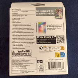 Gundam Card Game: Wings of Advance Starter Deck ST02 Bandai English Sealed - Image 2