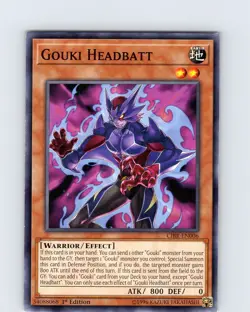 Yu-Gi-Oh TCG Gouki Headbatt CIBR-EN006 1st Edition Common Card NM - Image 1