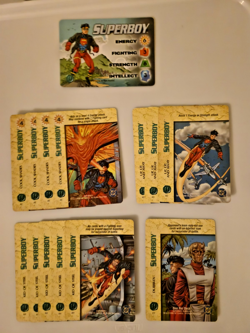 Vintage Marvel Overpower CCG Superboy Hero + 4 Specials 14 Card Lot - Image 1