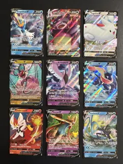 Pokemon Card Lot - (9) Cards / FULL ART HOLO’s - Image 1