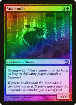 Anaconda FOIL 9th Edition NM Green Uncommon MAGIC THE GATHERING CARD ABUGames - Image 1