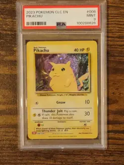 Pikachu 008/034 CLC Trading Card Game Classic 2023 Holo PSA 9 - Image 1