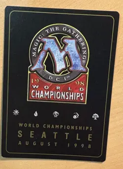 Cursed Scroll 1998 MTG World Championship Card Brian Hacker, NM-MT, Artifact - Image 2