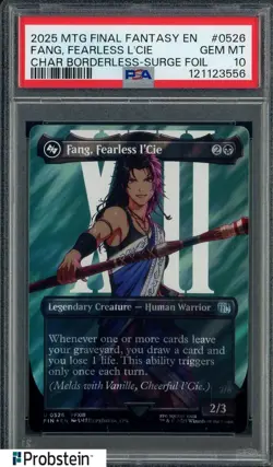 2025 MTG Final Fantasy Borderless Surge Foil #0526 Fang Fearless I'cie PSA 10 - Image 1