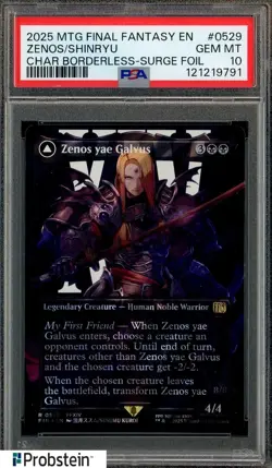 2025 MTG Final Fantasy Borderless Surge Foil #0529 Zenos Shinryu PSA 10 - Image 1