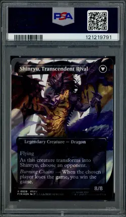 2025 MTG Final Fantasy Borderless Surge Foil #0529 Zenos Shinryu PSA 10 - Image 2