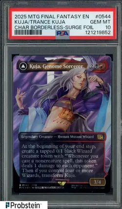 2025 MTG Final Fantasy Borderless Surge Foil #0544 Kuja Trance Kuja PSA 10 - Image 1